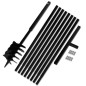 Taladro De Tierra Con Mango 180 mm Con Tubo De Extensión 9 M Acero Taladro De Tierra Con Mango 180 mm Con Tubo De Extensión 9 M Acero
