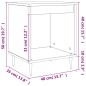 vidaXL Mesitas noche 2 uds madera ingeniería roble Sonoma 40x35x50 cm