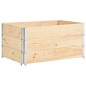 vidaXL Arriates de madera maciza de pino 3 unidades 80x120 cm vidaXL Arriates de madera maciza de pino 3 unidades 80x120 cm