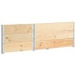 vidaXL Arriates de madera maciza de pino 3 unidades 80x120 cm vidaXL Arriates de madera maciza de pino 3 unidades 80x120 cm