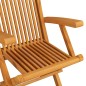 vidaXL Sillas de jardín plegables 4 unidades madera maciza de teca vidaXL Sillas de jardín plegables 4 unidades madera maciza de teca