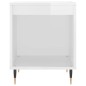 vidaXL Mesitas noche 2 uds madera ingeniería blanco brillo 40x35x50 cm vidaXL Mesitas noche 2 uds madera ingeniería blanco brillo 40x35x50 cm