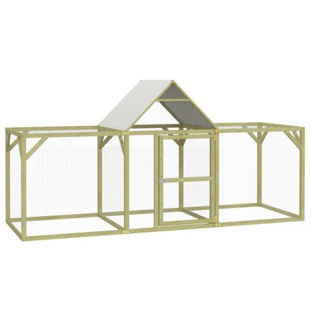 vidaXL Gallinero madera maciza de pino impregnada 300x100x150 cm