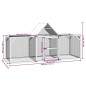 vidaXL Gallinero madera maciza de pino impregnada 300x100x150 cm vidaXL Gallinero madera maciza de pino impregnada 300x100x150 cm