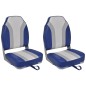 vidaXL Asientos plegables para barco con respaldo alto 2 unidades vidaXL Asientos plegables para barco con respaldo alto 2 unidades