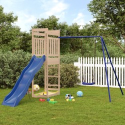 vidaXL Parque infantil de exterior madera maciza de pino