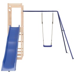 vidaXL Parque infantil de exterior madera maciza de pino