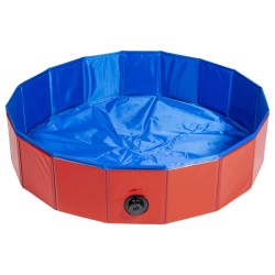 Animal Boulevard Piscina para mascotas Cooling rojo/azul M 80x80x20 cm
