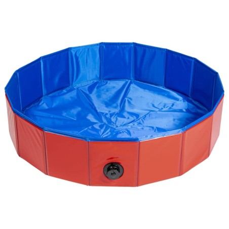 Animal Boulevard Piscina para mascotas Cooling rojo/azul M 80x80x20 cm