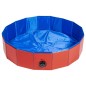 Animal Boulevard Piscina para mascotas Cooling rojo/azul M 80x80x20 cm