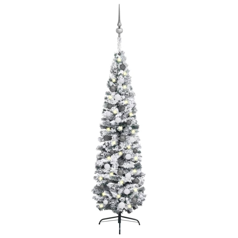 vidaXL Árbol de Navidad preiluminado con luces y bolas verde 240 cm vidaXL Árbol de Navidad preiluminado con luces y bolas verde 240 cm