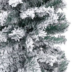 vidaXL Árbol de Navidad preiluminado con luces y bolas verde 240 cm