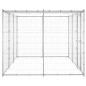 vidaXL Perrera de exterior de acero con techo 7,26 m² vidaXL Perrera de exterior de acero con techo 7,26 m²