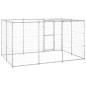 vidaXL Perrera de exterior de acero con techo 7,26 m² vidaXL Perrera de exterior de acero con techo 7,26 m²