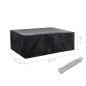 vidaXL Fundas de muebles de jardín 2 uds 8 ojales 242x162x100 cm