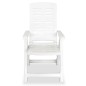 vidaXL Juego de comedor para jardín 3 piezas polipropileno blanco vidaXL Juego de comedor para jardín 3 piezas polipropileno blanco