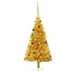 vidaXL Árbol de Navidad preiluminado con luces y bolas dorado 150 cm vidaXL Árbol de Navidad preiluminado con luces y bolas dorado 150 cm