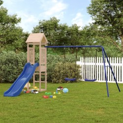 vidaXL Parque infantil de exterior madera maciza de pino