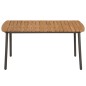 vidaXL Set de muebles de comedor de jardín 5 piezas ratán PE negro vidaXL Set de muebles de comedor de jardín 5 piezas ratán PE negro