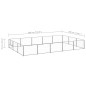vidaXL Perrera plateada 15 m² acero
