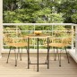 vidaXL Juego de comedor de jardín 3 piezas ratán sintético vidaXL Juego de comedor de jardín 3 piezas ratán sintético
