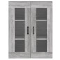 vidaXL Armarios de pared 2 uds madera de ingeniería gris Sonoma
