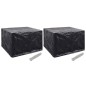 vidaXL Funda de muebles de jardín 2 uds 8 ojales 135x135x90 cm vidaXL Funda de muebles de jardín 2 uds 8 ojales 135x135x90 cm