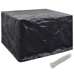 vidaXL Funda de muebles de jardín 2 uds 8 ojales 135x135x90 cm