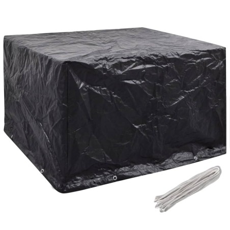 vidaXL Funda de muebles de jardín 2 uds 8 ojales 135x135x90 cm