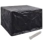 vidaXL Funda de muebles de jardín 2 uds 8 ojales 135x135x90 cm vidaXL Funda de muebles de jardín 2 uds 8 ojales 135x135x90 cm