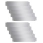 vidaXL Set de cercas para césped 10 piezas acero galvanizado 100x20cm vidaXL Set de cercas para césped 10 piezas acero galvanizado 100x20cm
