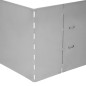 vidaXL Set de cercas para césped 10 piezas acero galvanizado 100x20cm vidaXL Set de cercas para césped 10 piezas acero galvanizado 100x20cm