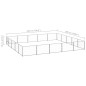 vidaXL Perrera plateada 25 m² acero