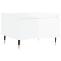 vidaXL Mesa de centro madera de ingeniería blanco brillo 50x46x35 cm vidaXL Mesa de centro madera de ingeniería blanco brillo 50x46x35 cm
