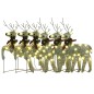 vidaXL Renos de Navidad 6 unidades 120 LED dorado vidaXL Renos de Navidad 6 unidades 120 LED dorado