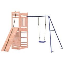 vidaXL Parque infantil de exterior madera maciza Douglas