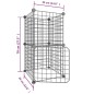 vidaXL Jaula para mascotas de 8 paneles con puerta acero negro 35x35cm vidaXL Jaula para mascotas de 8 paneles con puerta acero negro 35x35cm