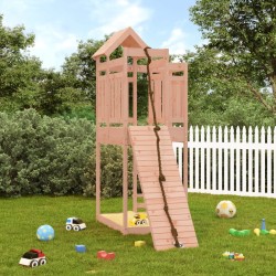 vidaXL Casita infantil con pared de escalada madera abeto Douglas