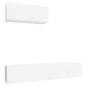 vidaXL Set de muebles de TV 3 piezas madera contrachapada blanco