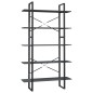 vidaXL Estantería de 5 niveles madera pino maciza gris 100x30x175 cm vidaXL Estantería de 5 niveles madera pino maciza gris 100x30x175 cm