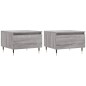 vidaXL Mesas de centro 2 uds madera ingeniería gris Sonoma 50x46x35 cm vidaXL Mesas de centro 2 uds madera ingeniería gris Sonoma 50x46x35 cm