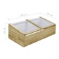 vidaXL Invernadero de madera de pino impregnada 2 uds 100x50x35 cm vidaXL Invernadero de madera de pino impregnada 2 uds 100x50x35 cm