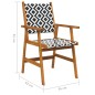 vidaXL Sillas jardín 8 unidades madera maciza acacia vidaXL Sillas jardín 8 unidades madera maciza acacia