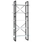 vidaXL Estantería 5 niveles madera de ingeniería blanca 80x30x175 cm vidaXL Estantería 5 niveles madera de ingeniería blanca 80x30x175 cm
