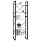 vidaXL Estantería 5 niveles madera de ingeniería blanca 80x30x175 cm vidaXL Estantería 5 niveles madera de ingeniería blanca 80x30x175 cm