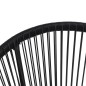 vidaXL Juego de comedor de jardín 3 piezas ratán PVC negro vidaXL Juego de comedor de jardín 3 piezas ratán PVC negro
