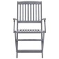 vidaXL Juego de comedor de jardín 7 pzas madera maciza de acacia gris vidaXL Juego de comedor de jardín 7 pzas madera maciza de acacia gris