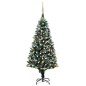 vidaXL Árbol de Navidad helado con luces, bolas y piñas 150 cm vidaXL Árbol de Navidad helado con luces, bolas y piñas 150 cm