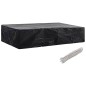 vidaXL Fundas de muebles de jardín 2 uds 8 ojales 218x77x55 cm vidaXL Fundas de muebles de jardín 2 uds 8 ojales 218x77x55 cm