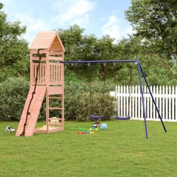 vidaXL Parque infantil de exterior madera maciza Douglas
